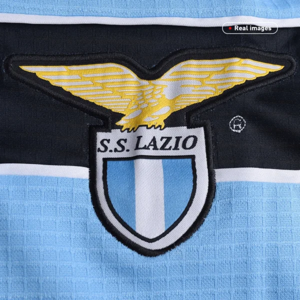 Retro 1999/00 Lazio Home Soccer Jersey – badge and fabric details