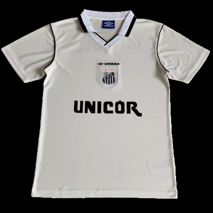 Retro 1999 Santos FC Home Soccer Jersey – front view