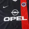 Retro 2001/02 PSG Home Soccer Jersey – badge and fabric details