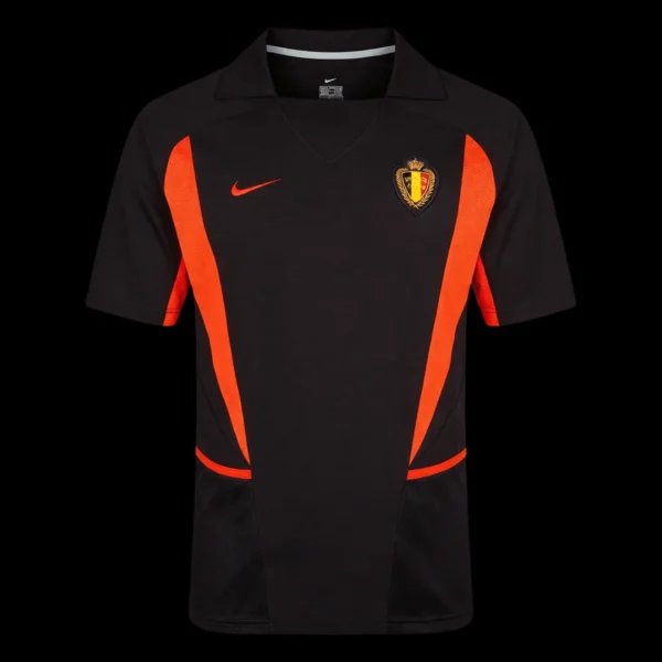 Retro 2002 Belgium Away Soccer Jersey – front view