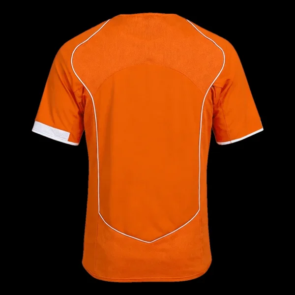 Retro 2004 Netherlands Home Soccer Jersey – back view