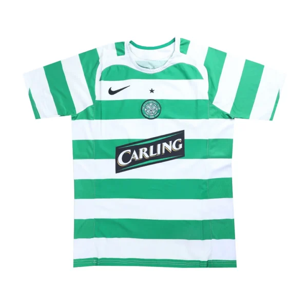Retro 2005/06 Celtic Home Soccer Jersey – back view