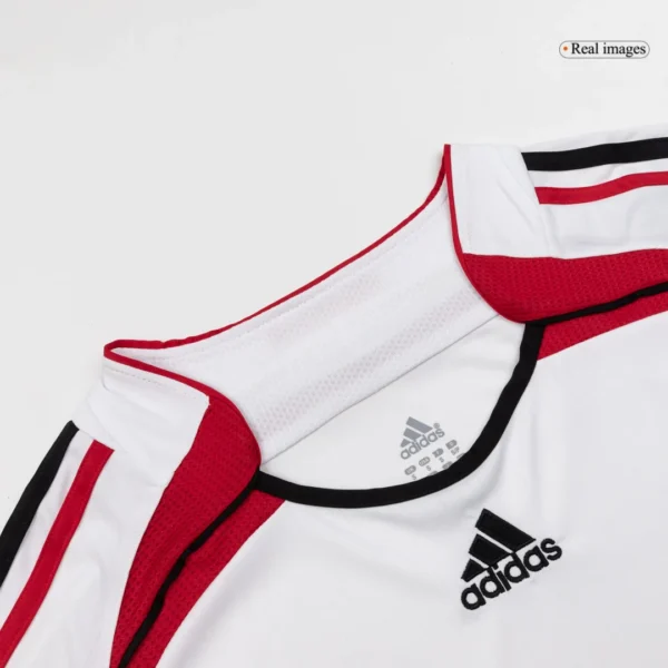 Retro 2006/07 AC Milan Away Long Sleeve Soccer Jersey – back view