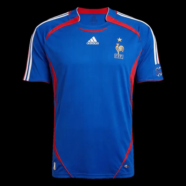 Retro 2006 France Home Soccer Jersey – front view