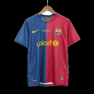 Retro 2008/09 Barcelona Home Soccer Jersey – front view