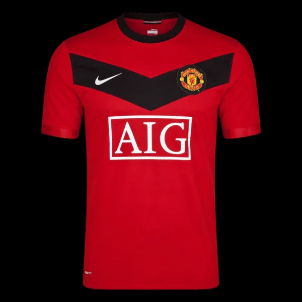 Retro 2009/10 Manchester United Home Soccer Jersey – front view