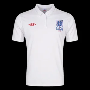 Retro 2010 England Home Soccer Jersey – front view