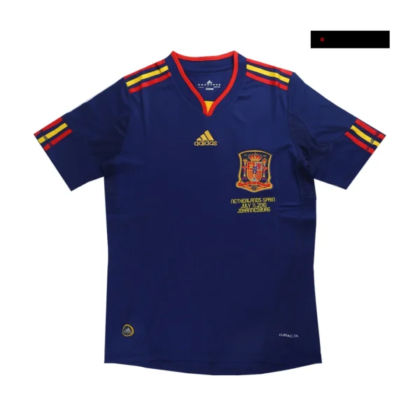 Retro 2010 Spain Away Soccer Jersey – jersey details