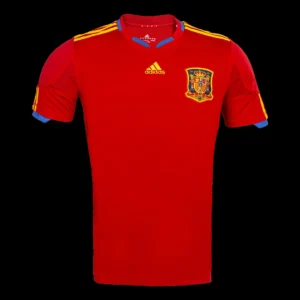 Retro 2010 Spain Home Soccer Jersey – front view