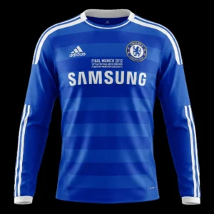 Retro 2011/12 Chelsea Home Long Sleeve Soccer Jersey – front view