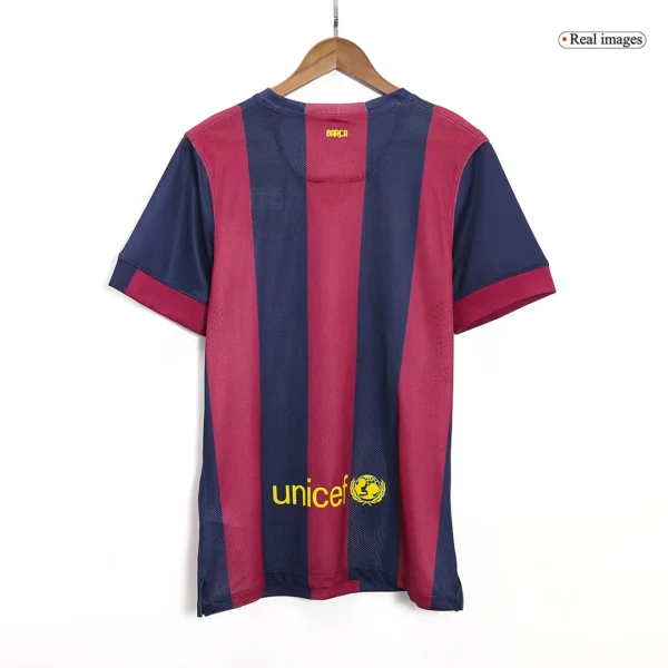 Retro 2014/15 Barcelona Home Soccer Jersey – back view