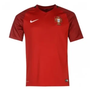 Retro 2016 Portugal Home Soccer Jersey – front view
