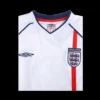 Retro BECKHAM #7 2002 England Home Soccer Jersey – back view