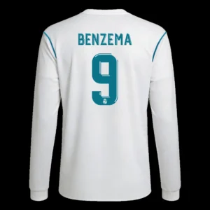 retro-benzema-9-2017-18-real-madrid-home-long-sleeve-soccer-jersey-652645-01 Retro BENZEMA #9 2017/18 Real Madrid Home Long Sleeve Soccer Jersey – front view