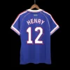 Retro HENRY #12 1998 France Home Soccer Jersey – front view