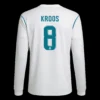 Retro KROOS #8 2017/18 Real Madrid Home Long Sleeve Soccer Jersey – front view