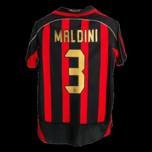 Retro MALDINI #3 2006/07 AC Milan Home Soccer Jersey – front view