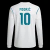 Retro MODRIĆ #10 2017/18 Real Madrid Home Long Sleeve Soccer Jersey – front view