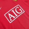Retro RONALDO #7 2007/08 Manchester United Home Long Sleeve Soccer Jersey – badge and fabric details