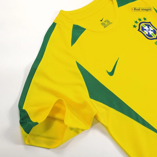 Retro RONALDO #9 2002/03 Brazil Home Soccer Jersey – jersey details