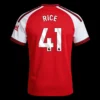 RICE #41 Arsenal Home Soccer Jersey 2026/27 – Fan Version – back view
