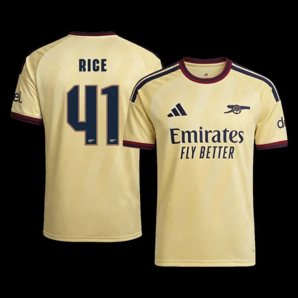 RICE #41 Arsenal Third Away Soccer Jersey 2026/27 – UCL Player Version – front view