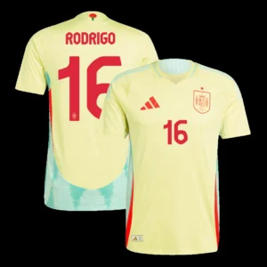RODRIGO #16 Spain Away Soccer Jersey Euro – Player Version – front view
