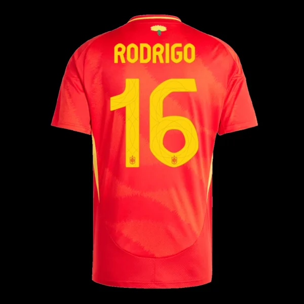 rodrigo-16-spain-home-soccer-jersey-euro-fan-version-03 RODRIGO #16 Spain Home Soccer Jersey Euro β Fan Version β jersey details