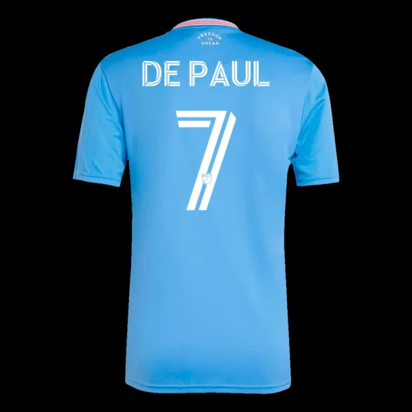 Rodrigo De Paul #7 Inter Miami CF Third Away Soccer Jersey 2025 – Fan Version – jersey details