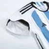 ROMERO #13 Argentina 3 Stars Home Soccer Jersey 2022 – Player Version – badge and fabric details