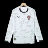 RONALDO #7 Portugal Away Long Sleeve Soccer Jersey 2025 – Fan Version – badge and fabric details