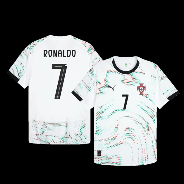 RONALDO #7 Portugal Away Soccer Jersey 2025 – Player Version – front view