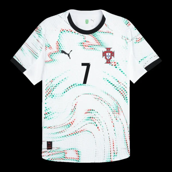 RONALDO #7 Portugal Away Soccer Jersey 2025 – Player Version – back view