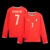 ronaldo-7-portugal-home-long-sleeve-soccer-jersey-2025-fan-version-01 RONALDO #7 Portugal Home Long Sleeve Soccer Jersey 2025 β Fan Version β front view