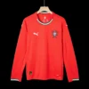 ronaldo-7-portugal-home-long-sleeve-soccer-jersey-2025-fan-version-04 RONALDO #7 Portugal Home Long Sleeve Soccer Jersey 2025 β Fan Version β badge and fabric details