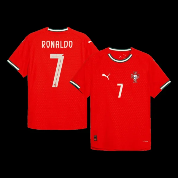 RONALDO #7 Portugal Home Soccer Jersey 2025 – Player Version – front view