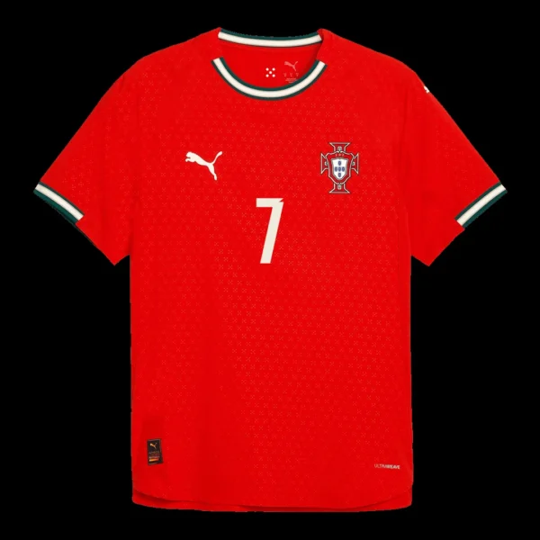RONALDO #7 Portugal Home Soccer Jersey 2025 – Player Version – back view