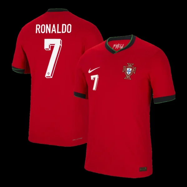 ronaldo-7-portugal-home-soccer-jersey-euro-player-version-01 RONALDO #7 Portugal Home Soccer Jersey Euro β Player Version β front view
