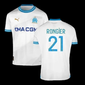 RONGIER #21 Marseille Home Soccer Jersey 2023/24 – Fan Version – front view