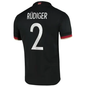 RÜDIGER #2 Germany Away Soccer Jersey 2020 – Fan Version – front view