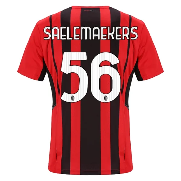 SAELEMAEKERS #56 AC Milan Home Soccer Jersey 2021/22 – Fan Version – front view