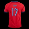 SAKA #17 England Away Soccer Jersey 2022 – Fan Version – front view