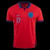 SAKA #17 England Away Soccer Jersey 2022 – Fan Version – back view
