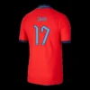 SAKA #17 England Away Soccer Jersey 2022 – Player Version – front view
