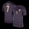 SAKA #7 England Away Soccer Jersey Euro – Fan Version – front view