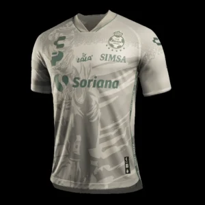 Santos Laguna X Call Of Duty Third Away Soccer Jersey 2023/24 – Fan Version – front view