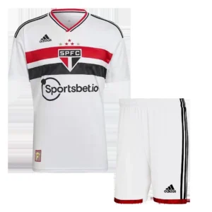 Sao Paulo FC Home Soccer Kit – Jersey + Shorts 2022/23 – Fan Version – front view