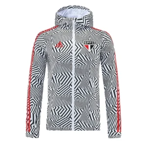 Sao Paulo FC Windbreaker Hoodie Jacket 2021/22 – front view