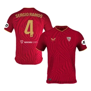 SERGIO RAMOS #4 Sevilla Away Soccer Jersey 2023/24 – Fan Version – front view