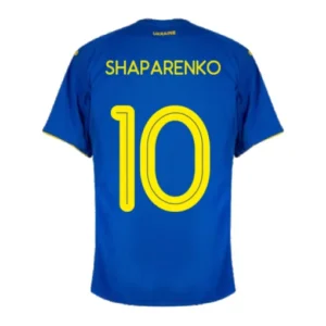 SHAPARENKO #10 Ukraine Away Soccer Jersey 2020 – Fan Version – front view